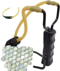 РОГАТКА ПРОФЕССИОНАЛЬНАЯ МЕТАЛЛИЧЕСКАЯ ТАМОЖЕННАЯ 100 ШАРОВ РЕЗИНА