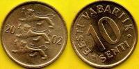 ESTONIA - 10 Senti 2002 r. mennicza