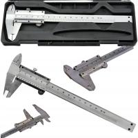 Suwmiarka stalowa GEKO 150 mm 0,05 mm analogowa noniuszowa dwuszczękowa