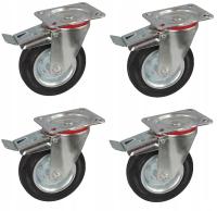 Набор из 4 поворотных роликов 125 мм 130 кг на колесо