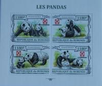 Pandy panda niedźwiedzie Burundi ark ** #BUR13222a