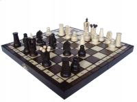 Szachy drewniane duże szachownica szachy turniejowe gra w szachy Royal Maxi