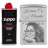 Зажигалка ZIPPO 250 с ГРАВИРОВКОЙ ИЗОБРАЖЕНИЯ БЕНЗИН