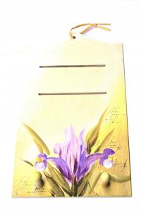 Держатель доска вешалка для ежедневного календаря ирисы