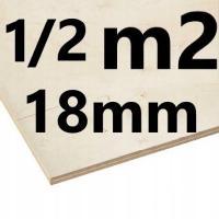 SKLEJKA 18mm CIĘTA NA WYMIAR 1/2 m2 KL2 LASER CNC