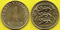 ESTONIA - 1 Kroon 2006 r.