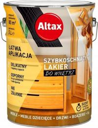 ALTAX SZYBKOSCHNĄCY LAKIER DO DREWNA 5L POŁYSK