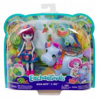 Кукла Mattel Enchantimals с бегемотом GFN56