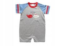 PAJACYK LETNI RAMPERS CHŁOPIĘCY bawełniany r. 74