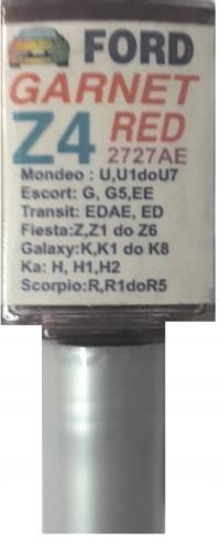 Zaprawka lakier do rys 10ml FORD Z4 CZERWONY GARNET