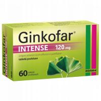 Ginkofar intense 120 mg pamięć koncentracja 60 tabl miłorząb lek