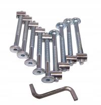 9 шт. винты винты установки кроватки бесплатно гаечный ключ