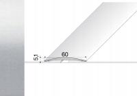 Listwa 100cm łączeniowa klejona SREBRO 60mm - A70