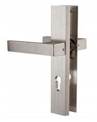 Klamka do drzwi zewnętrznych satyna FLOKO 92 uniwersalna lewa/prawa