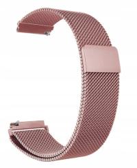 MILANESE MESH браслет розовый 22 мм магнитный