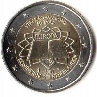 2 euro okoliczn. Holandia 2007 Traktaty Rzymskie