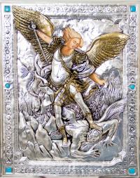 Икона Святого Ми-аля Архангела ручная роспись