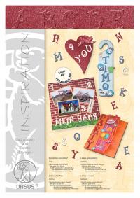 URSUS Litery i cyfry granatowe - 106 części