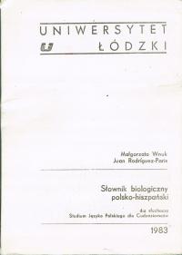 Słownik biologiczny polsko-hiszpański Wnuk