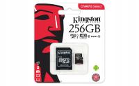Karta Kingston microSD Class 10 256GB + Adapter