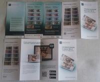 Папки NBP - для банкнот - НАБОР - 5 версии