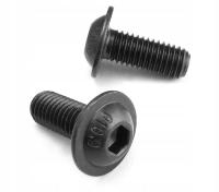 ŚRUBA KULISTA Z PODKŁADKĄ M8x16 CZARNA IMBUS 10szt