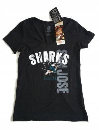 Черная женская футболка CCM San Jose Sharks NHL XXL