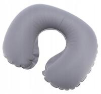 PODUSZKA PODRÓŻNA DMUCHANA WELUROWA w PODRÓŻ SAMOLOTOWA do samolotu