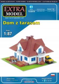 Extra Model _ дом с террасой _ 1:87 H0