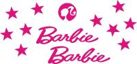 Barbie Gwiazdki naklejki rower kask hulajnoga 24-B RÓŻNE KOLORY