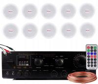 Wieża stereo OneConcept V-12 Mini + 20× PRZEWÓD DO TAŚMY LED, KABEL GŁOŚNIKOWY 2x0.75mm