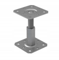 Podstawa słupa Domax 4880100 srebrna 100 x 100 x 100 mm