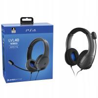 Headset PDP LVL40 PS4 czarny