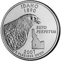 25 centów (2007) Stany USA - Idaho Mennica Denver