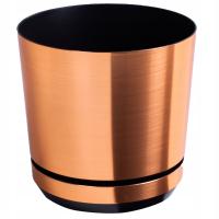 OSŁONKA MIEDZIANY połysk doniczka 16 nowoczesna