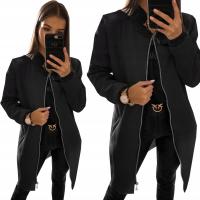 Весеннее пальто женская куртка с карманами на молнии тренч модный S / M