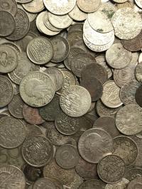 Набор из 25 шт. серебряных монет - микс