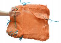 Worki Raszlowe z zaciągiem warzywa 25-30kg 50x80 100szt POMARAŃCZOWE