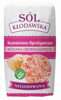 Sól Kłodawska kamienna RÓŻOWA GRUBA 1kg