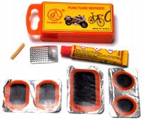 ZESTAW NAPRAWCZY DĘTKI DĘTEK KOŁA KÓŁ KLEJ ŁATKI