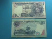 Malezja Banknot 1 Ringgit P-27b UNC 1989 !!