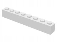 LEGO Klocek - brick 1x8 (3008) biały 3szt