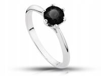 Обручальное кольцо черный бриллиант 1.0 CT хит