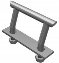 Кронштейн крепления груза 2000 кг ухо под углом