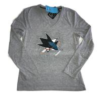 Bluzka damska Reebok PlayDry SJ Sharks NHL XXL