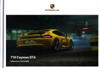 Porsche 718 Cayman GT4 проспект модель 2020 редкий