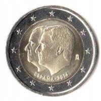 2 euro okolicznościowe Hiszpania 2014 Filip