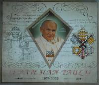 Papież Jan Paweł II Madagaskar bl. #MDG13-44 CIĘTY
