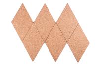 ДОСКА KORKOWA ПРОБКА САМОКЛЕЯЩАЯСЯ РОМБ НАТУРАЛЬНЫЙ