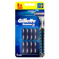 Gillette Sensor3 сменные лезвия для бритвы, 8 шт.